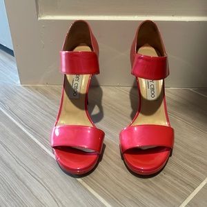 Jimmy Choo Neon Pink Geranium Heels